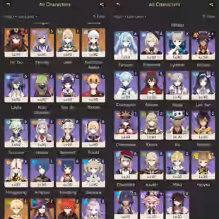 All Platform - EU - AR60 - 79 Character - 29 5'Star Character - 15 5'Star Weapon - Skrik - Yelan - lauma - Nefer - 1627 - Image 1