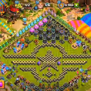 🌟TH 17 MAX |🌟HEROES 100-100-84-75-50-12 |  HIGH EQUIPMENT | RARE DECORATION | 3OOO GEMS | INSTANT NAME CHANGE |  - Image 1