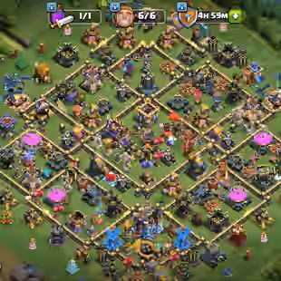 Th18 Almost Max [] Hero 100-105-80-53 [] Equipmets-7x-Epic Max [5 Lvl Left] [] XP-225 [] Strong Base [] Lvl 18 All Wall - Image 1