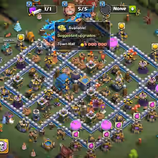 FULLY🔥 MAX TH-12🔥 [5EPIC-S.BALL-F.BALL] | HERO-65-65-40-40 | NC AVAILABLE | NOTHING LEFT FOR UPGRADE | LOW PRICE - Image 1