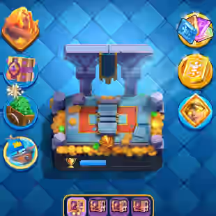 ARENA 17 [] TROPHY:6185 [] EMOTES:21 [] XP:33 [] CARDS:108 - Image 1