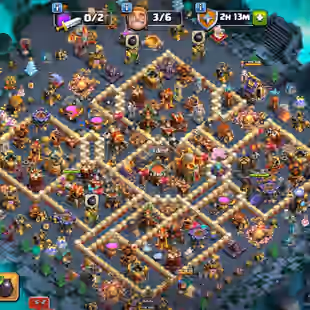 TH 16 Max l Rename 1000 l Heroes 84 81 60 59 32 13 32 22 l More Equipment And Items l 2 Scenery And 13 Skins l CWL And - Image 1
