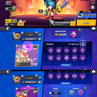 72k TROPHIES | 55 MAX POWER BRAWLER | 98 BRAWLER UNLOCK | 55 HYPERCHARGE | 295 SKIN | INSTANT DELIVERY - Image 1