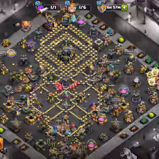 Th17 Near Max || XP 231 || Heroes 100-100-71-75-50-5 || 2104 War Star || High Level Equipments || 4x Sceneries - Image 1