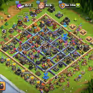 🔥Xp-223🔥 Th18 || High Max Epic Equipment || Heroes 95-100-70-60-50 || 6 Builders || Nc Free Night Village Max - Image 1