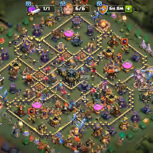 🔥TH 17 MAX WALLS🔥BK 88 AQ 92 MP 69 GW 67 RC 45 || BUILDER BASE MAX || FREE NAME CHANGE || 4 HERO SKIN - Image 1