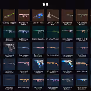 AP - LVL 85 - Unranked - 5 Knifes - 68 Skins (31,800 VP) ChronoVoid Vandal, Solarex Relic, Combat Crafts Axe, RGX 11z P - Image 1