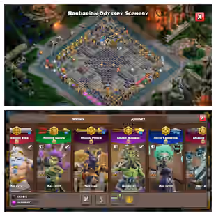 [EE164] ODYSSEY FULL SET [TH18 MAX] 6HEROES/LAB/WALLS/DEF MAX || 14 EPIC MAX || GUARDIANS MAX || SHOP DISCOUNT AVAILABLE - Image 1