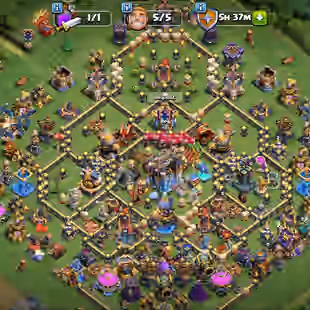 SA💥Th18 Strong Base💥Hero-105-95-86-80-52 | Equipments-6x-Epic 23 | XP-246 | 3159 War Star | NC-Yes | Best Deal - Image 1