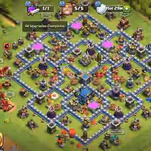 VALUE FOR MONEY-TH12 FULL MAX-STACK MAGIC ITEMS-WAR STAR 908-XP LVL-171-CWL MEDALS-184-BOTH ANDROID-IOS-INSTANT DELIVERY - Image 1