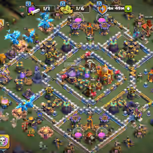  Xp:174 Th16 Donation account th14 defence max | Rename 500 gems | 6x epic equipment | 5 builder unlocked  | 2500 gems  - Image 1