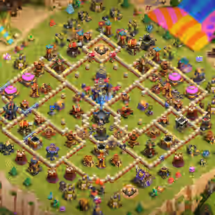 🔥Xp-223🔥 Th18 || High Quality Epic Equipment || 6 Builders || Heroes 95-98-76-70-45 || Nc Available || Scenery Account - Image 1