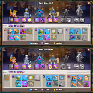 Th11 Max [All Equipments Max] 1 Lvl Left [] War Arena Scenary [] CWL-1940-Medals [] XP-130 [] Old Obstacles [] 7800 Gems - Image 1