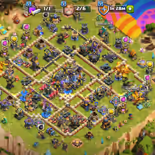 💫[ PREMIUM TH-18 ]💫6'000 GEMS | GG-SN-MM-EB [MAX] | FROST FLAK [23] | HEROS: 100-101-74-77-50 | LVL 17 WALLS - BH MAX - Image 1