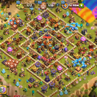 🔥 PREMIUM 🔥 TH16 ACCOUNT HEROS 87 89 59 70 32 8  10 EPIC EQUIPMENT 200 EXP LEVEL 6500 GEMS STACKED MAGIC ITEM INSTANT  - Image 1