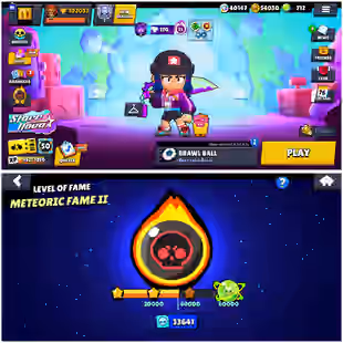 Rare OG Skins || 102K Trophies || Meteoric Fame 2 || 101 Max || 82 Hypercharged || 52k 3v3 Wins || 385 Premium Skins   - Image 1