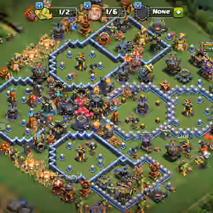 TH 17 || DEFENSE MAX || HERO 75-85-53-70-41-3 || SKIN 2 || CHEAPS PRICE || GUARANTEED || NICE TROOPSS || SAFE FULL - Image 1