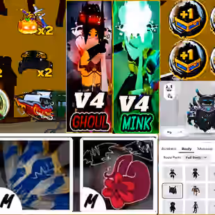 [👹 KARBLOX ACCOUNT 👹] OP BLADE BALL BLOX FRUIT | RARE SWORDS COLLECTION | PERM FRUITS KITSUNE | MASSIVE HAIR | FACES  - Image 1