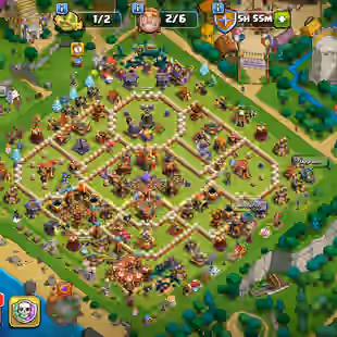 🔥TH 16 99 PERCENT MAX🔥XP 183-WALL DEFENSE MAX-5 EPIC EQUIPMENT ALMOST MAX- 6 HERO MAX 95-95-80-70-45-15-NC 500-BEST - Image 1