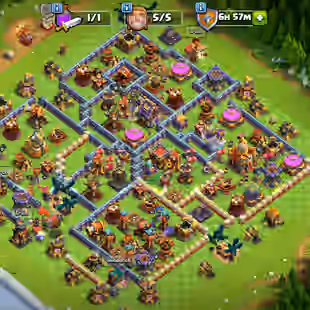 💫TH 16 MAX💫RS [MAX] - FB [23] - GG-SB-FA-EB-DC [20]! 14X EPIC EQUIPMENT! NC FREE! DEFENCE MAX! 5 BUILDER! - Image 1