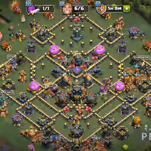 || TH17 FULL MAX ||👑4 HERO MAX-100-100-53-75-50👑|| 17X HERO SKIN|| 12X EPIC EQUIPMENT CLOSE MAX||ONLY FEW UPGRADE LEFT - Image 1