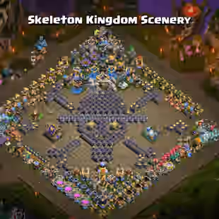 [EE137] 🌟SKELETON KINGDOM FULL SET🔥 [TH18 MAX] 6HERO/DEF/LAB/WALLS MAX || 12 EPIC MAX/2 EPIC LVL 23 || SHOP DISCOUNT  - Image 1