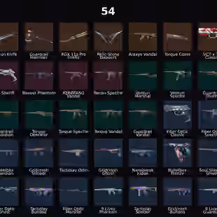 AP - LVL 88 - Unranked - 7 Knifes - 54 Skins (32,575 VP) Xenohunter Knife, Guardrail Hammer, RGX 11z Pro Firefly, Relic - Image 1