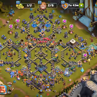 🔥Xp-258🔥 Th18 || Almost Max Equipment || Heroes 5 Max ( 105-105-95-80-55) || 6 Builders || Nc 1k Gems || Legendary Sce - Image 1