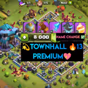 🔥[ TH13 ] [8000 GEMS]💎 [ RARE ] [5x EPIC EQUIP] || HERO-60-58-35-37-4 || HERO SKIN || FULL SAFE ACC - Image 1