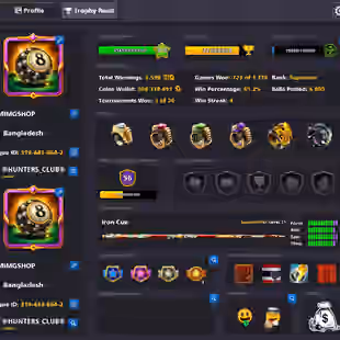 SOLID ALL-ROUND ACCOUNT | Level 115 | 500M Coins | 3,000 Cash | 19 Leg Cues | 3 Cues MAX | Fresh Account - Image 1