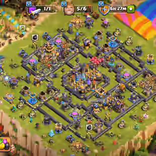 20X SKIN ! TH18 MAX CLOSE ! LEAGUE SKIN ! BUILDER BASE MAX ! LEGEND RANK ! EQUIPMENT MAX 27X ! HERO 100-100-78-76-55-25 - Image 1