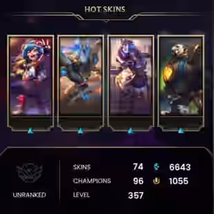 LEAGUE OF LEGENDS | 357 level | 74 skins | Full access | Warranty | 2 Gifts  - Image 1