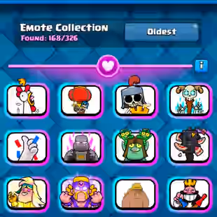 🍓 CHEAPEST 🍓 | ROYAL GHOST GEM | 75 EXP | 80 LVL 15 CARDS | EMPEROR KING | 20 EVO | KT 16 | ULTIMATE CHAMPION RECORD  - Image 1