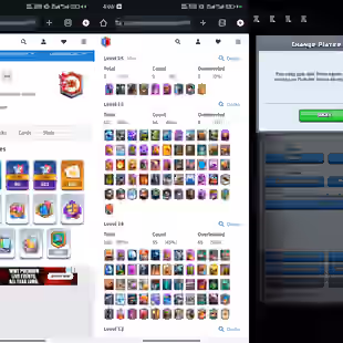 level 71   80 cards levels 15 3 mil gold 3k gems and free change name need helf level to maxed all cards with golds  - Image 1