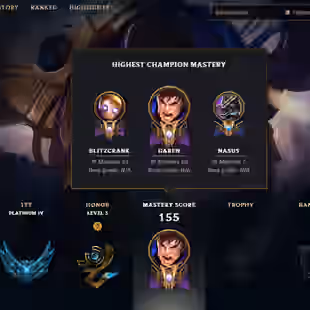 SEVER [ LAS ] - 126 LVL  - PLAT TFT  - 45 SKINS - 129 CHAMP [ 28980 BE - 100 RP ] - FULL ACCESS - Image 1