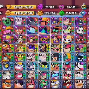 🔥66000 Trophies🔥 Hyper 76 || Max 38 || 348 Exclusive Skins || 102 Brawlers || Cheap And Good - Image 1