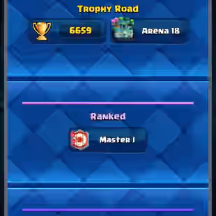 ARENA 18 [] TROPHY:6658 [] EMOTES:26 [] XP:38 [] CARDS:118 - Image 1