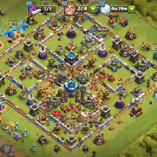 TH13 SEMI MAX-CWL MEDALS 428-NAME CHANGE ON 500-XP LVL-168-WAR STAR 1249-HEROS 28-34-14-4 INSTANT DELIVERY. - Image 1