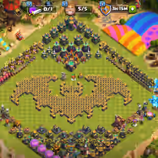 Th14 maxed nothing left || 10 epic equipment || Gems 3000 || 1353 war star BH 7 || 3x scenery 3x Hero skin || NC Fre - Image 1