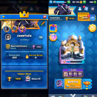 23 Card Lv15-Lv14🔥[ 9 Max ] 19 Evo🔥11630 Trophy! Level 66! NC Free! KT Level 15! 114 Old Emote! 135 Badges! - Image 1