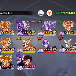D848-Android-Nice Account-10 UL(Zamasu+SS Goku+Beast Gohan+Hit+SS2 Gohan)+10.800 Chrono Crytal+34 Legends+Vip Equipment - Image 1