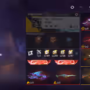 X131|Lvl 57|32 CHARACTER|95 COSTUME(24 MYTHIC)|29 VEHICLE|192 WEAPON(6 EVO+36 MYTHIC)|CONQUEROR M1887 LVL 4|CYCLONE PARA - Image 1