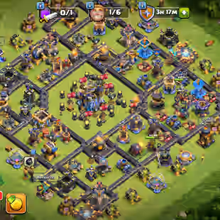 🔥TH 18 ALMOST MAX🔥XP 263-ALL 6 UP MAX-10 EPIC EQUIPMENT MAX-WALLS DEFENSE MAX-NC YES-370 MEDALS-B BASE MAX-BEST DEAL - Image 1