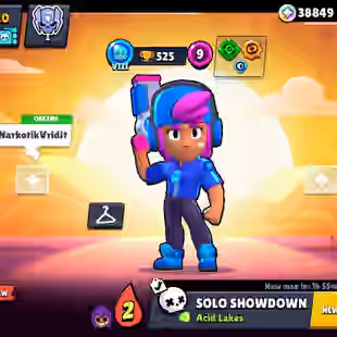RARE ACC EVER BS CR SB 45100 TROOFYS [STAR SHALLY]95 BRAWLERS 32 MAX 9 HYPER 191 SKINS [CR 9000 CUPS] - Image 1