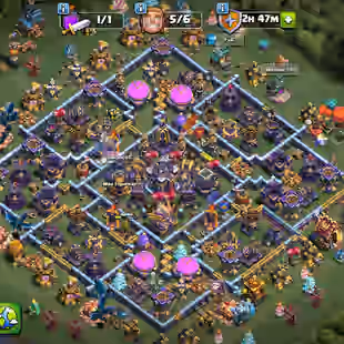 TH 15 Max l Rename FREE l Heroes 74 87 49 58 35 06 26 22 l More Equipment And Items l 13 Skins l 6 Builder l Best Price  - Image 1