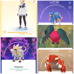 Lvl 50 [Solgaleo/Lunala] | 44 Legendary | Kyogre | Groudon | Zacian | Lugia | Regidrago | Regieleki | Instinct | 940 - Image 1