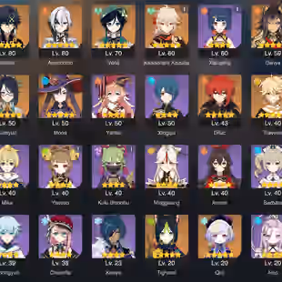 [2in1] NA GENSHIN IMPACT + Honkai: Star Rail | 49 AR | 43 CHARACTERS | 10 LEGENDARY | 1 WEAPON | 1 CONSTELLATION  - Image 1
