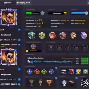 701 LEVEL ACCOUNT | VIP Black Diamond | 74 CCP | Miniclip Unlimited PW Change | 7 Digit Golden UID | Fresh Account - Image 1