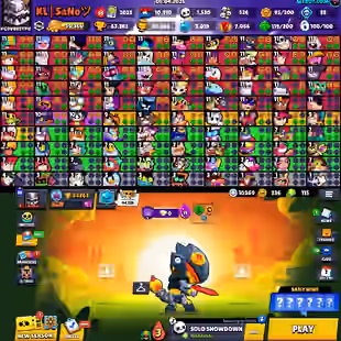 Trophy 63K [Brawler Max 51] Hypercharge 50 [] Total Skins 330 [] Old Collection [] 100+Gems [] Nc-Yes [] Best-Deal - Image 1