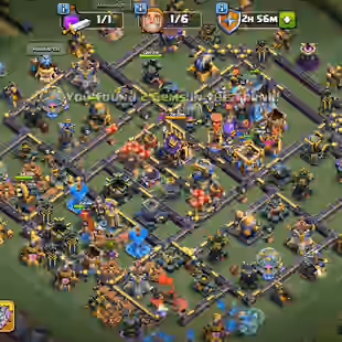 Th18 [14K-Gems] [1336-Cwl Medals] [] Strong Base [] Hero-76-92-40-35 [RC-Max] [] 17x-Epic High Lvl [] XP-208 [] BEST-DEA - Image 1